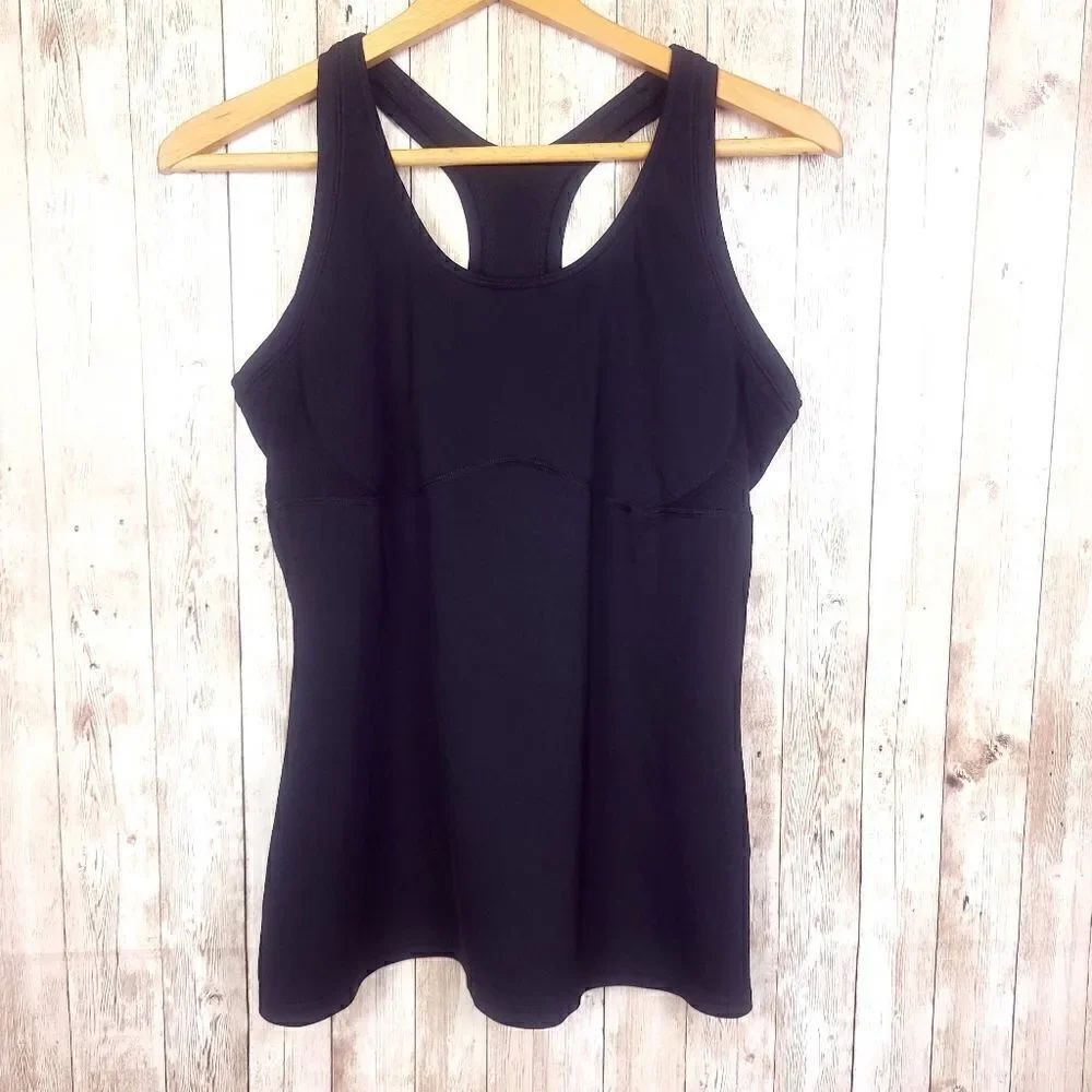 New Balance Black Racerback Tank Top Size Large